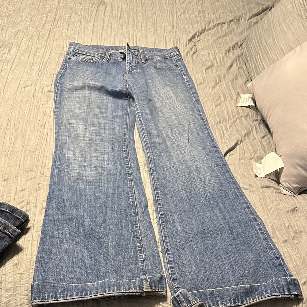 7 For All Mankind Light Blue Flare Jeans